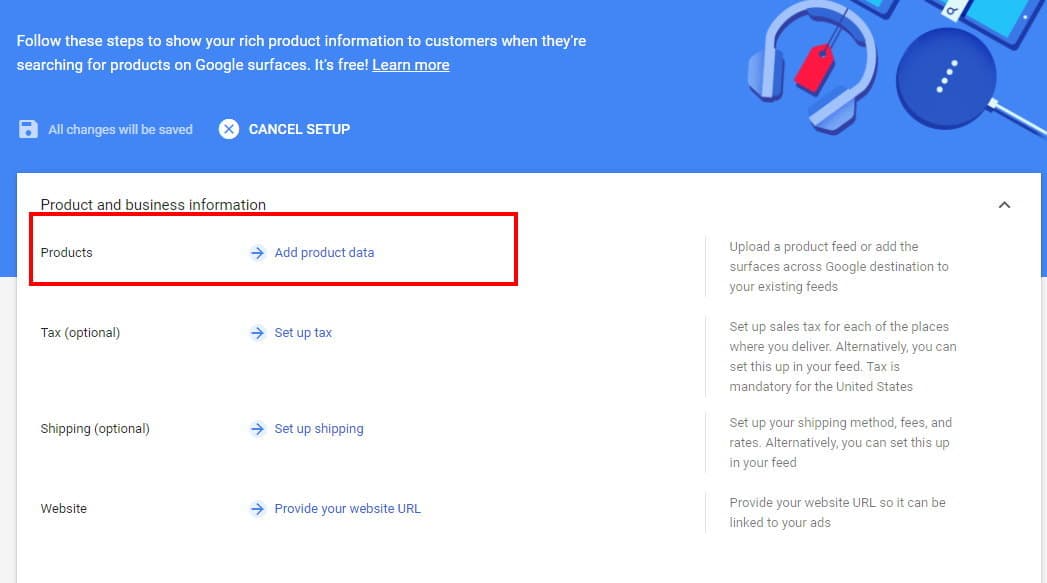 Product Feed Example